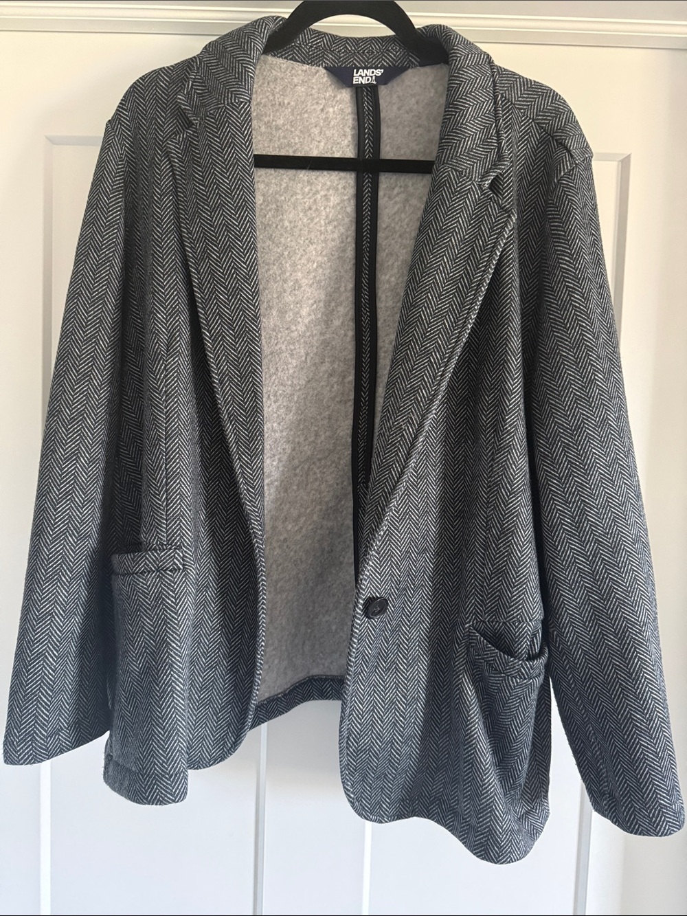 Lands' End Fleece Blazer